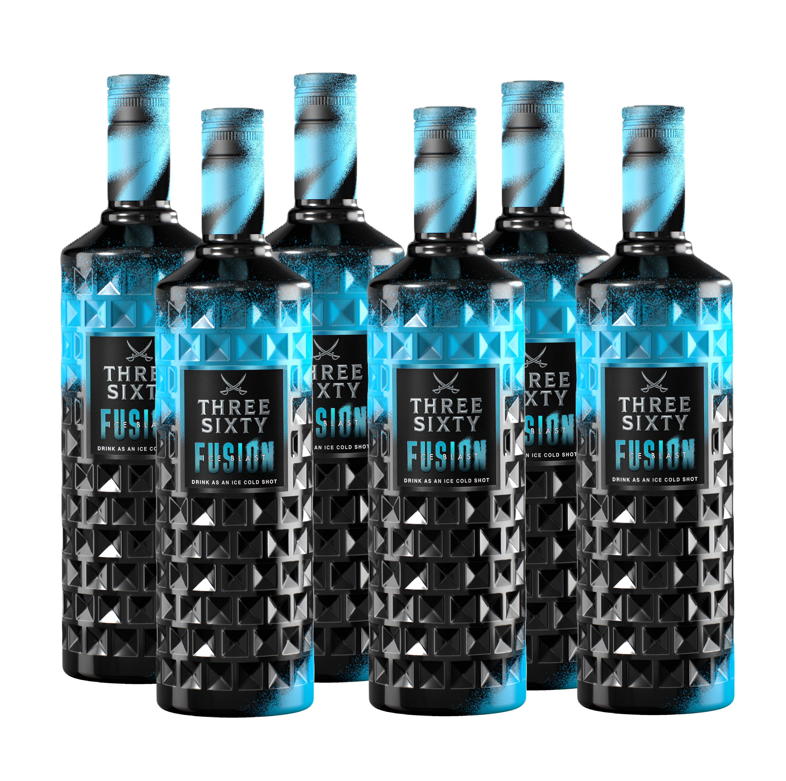 6x Three Sixty Fusion Ice Blast 0,7l 20% Vol. Bundle