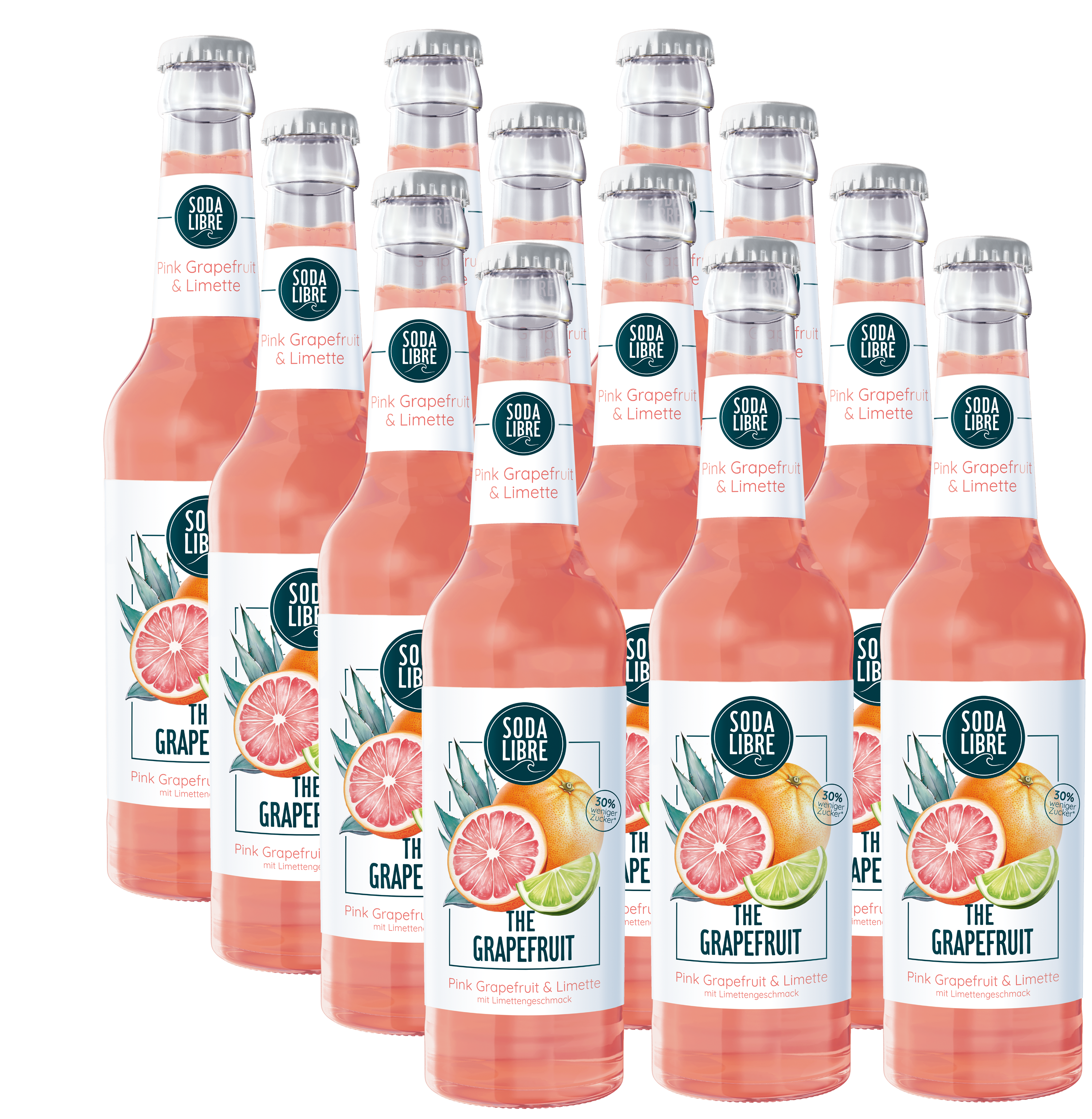 12x Soda Libre The Grapefruit 0,33l alkoholfrei Bundle