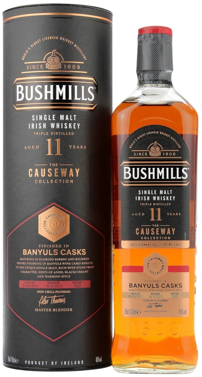 Bushmills Causeway Collection 11YO Banyuls Cask 0,7l 46% Vol.