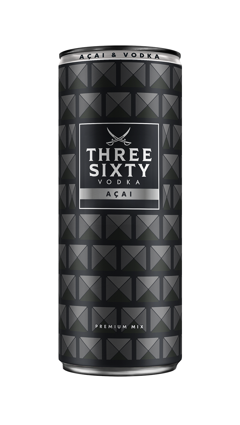 THREE SIXTY Vodka Acai 0,33l 10%vol.
