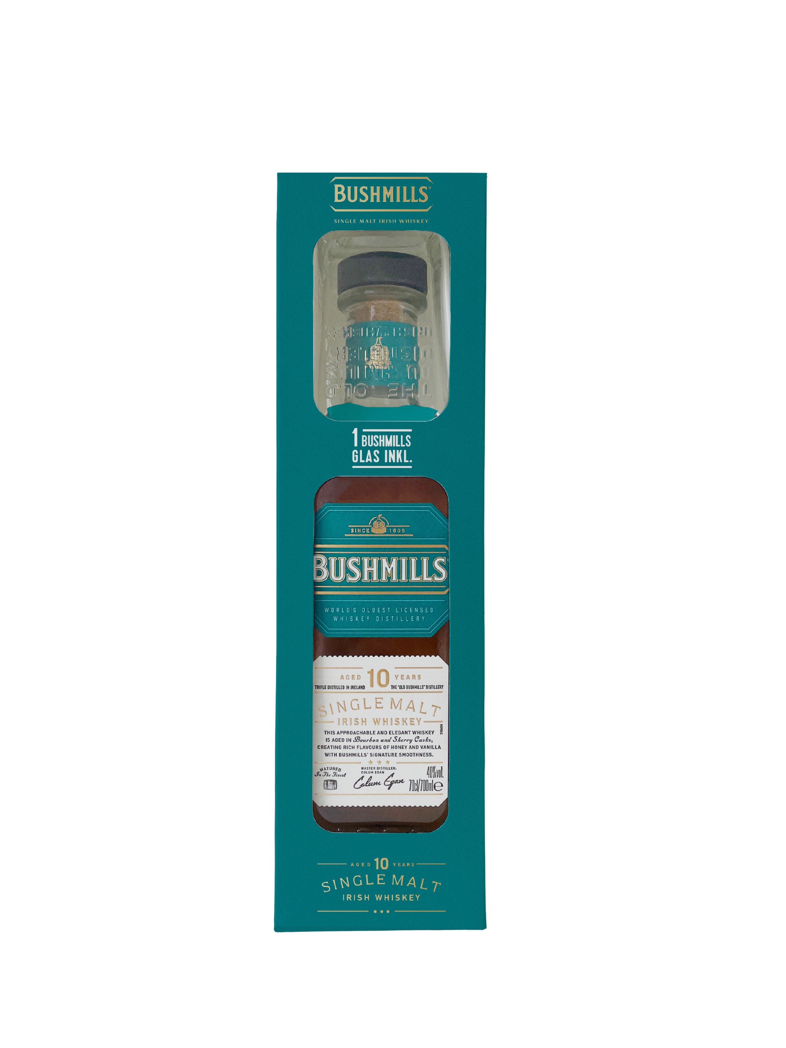 Bushmills 10 yo Glas OnPack 0,7l 40% Vol.